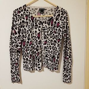 Cheetah print Multicolor cardigan